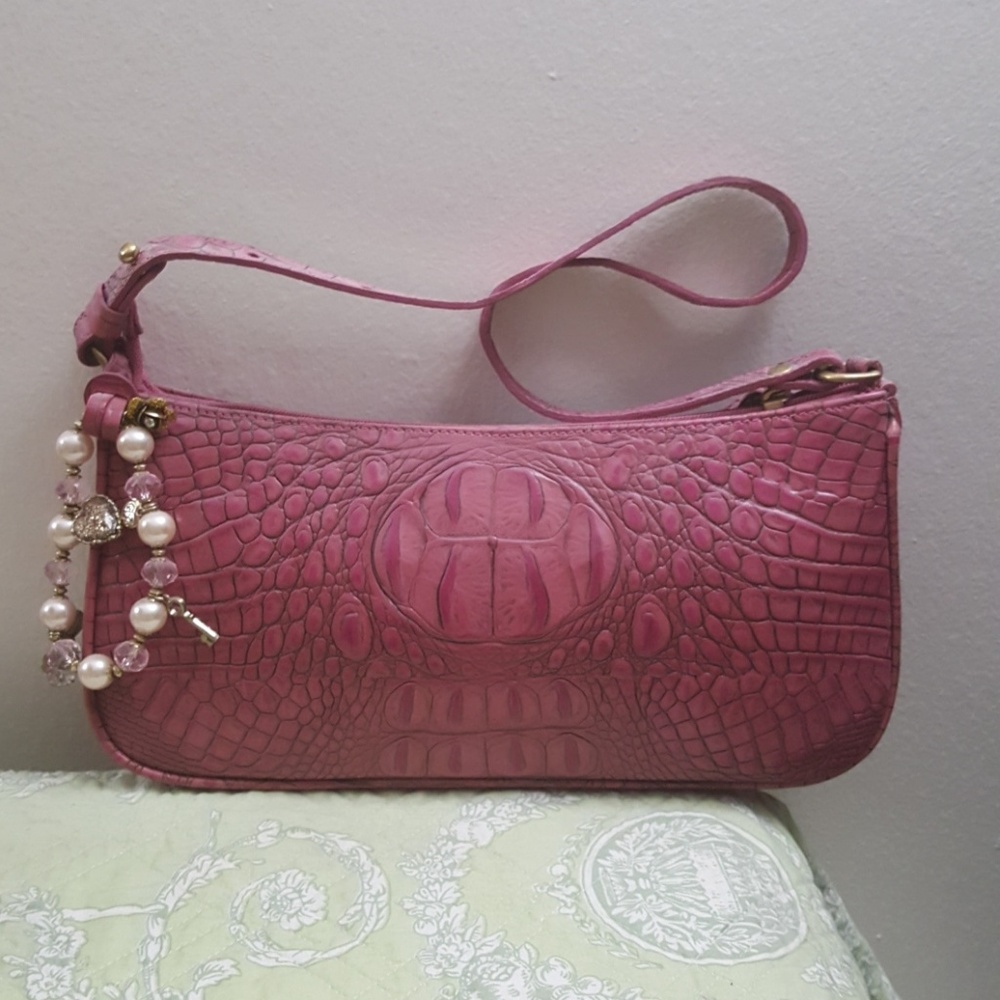 Betsey Johnson • Pink Alligator(?) Small Bag